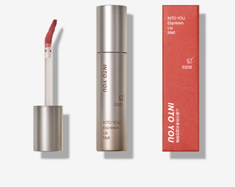 Rouge à lèvres expresso mat, rouge clair, fin, longue durée, boue pour les lèvres, maquillage pour femmes