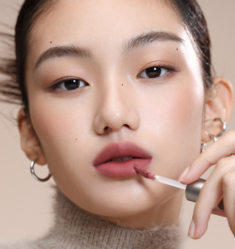 Rouge à lèvres expresso mat, rouge clair, fin, longue durée, boue pour les lèvres, maquillage pour femmes