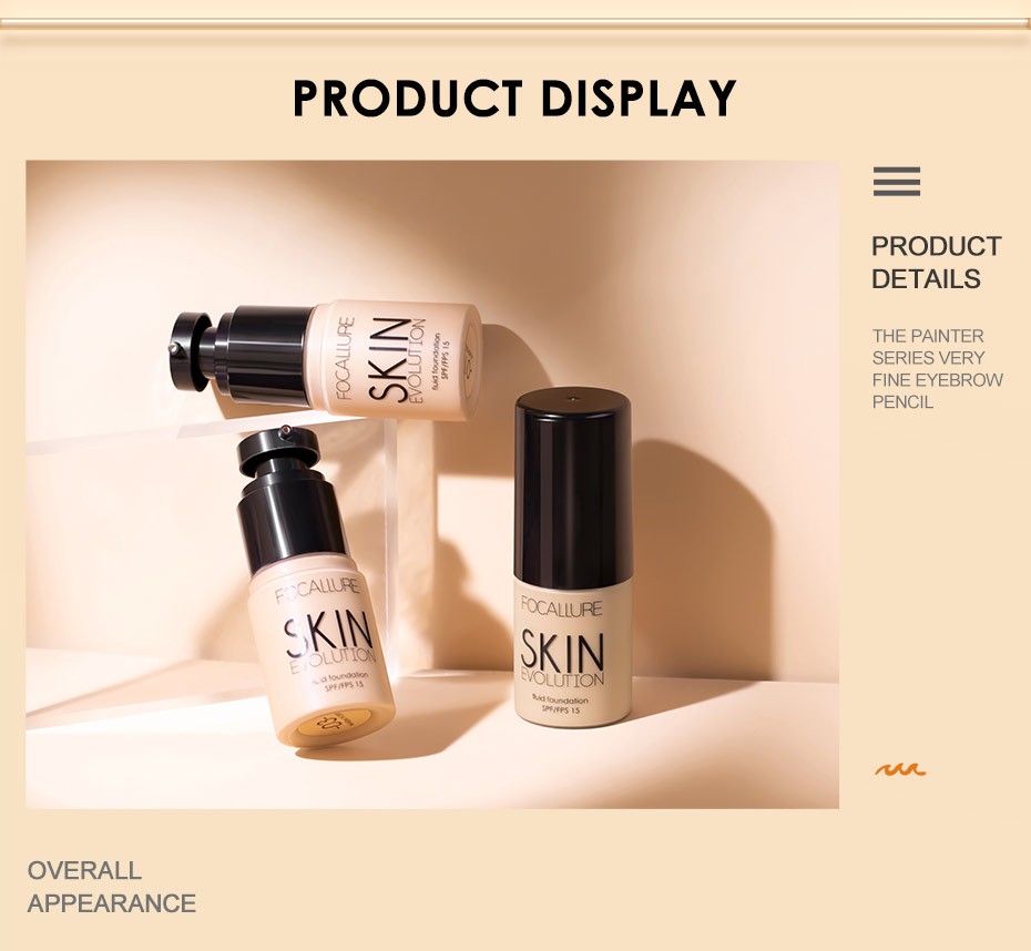 FOCALLURE – fond de teint liquide