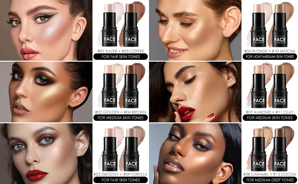 Bâton de maquillage à paillettes