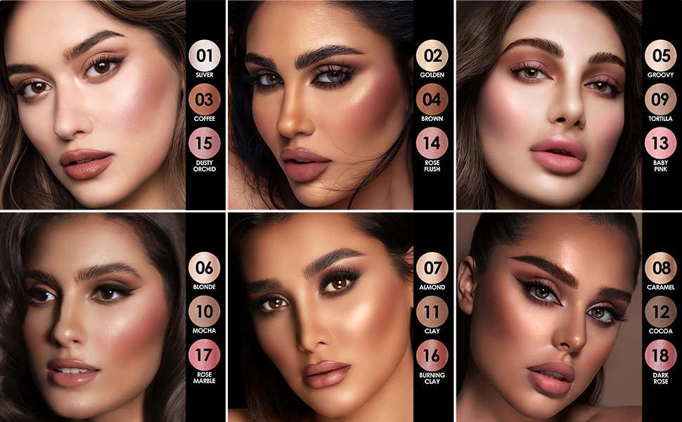 Bâton de maquillage à paillettes