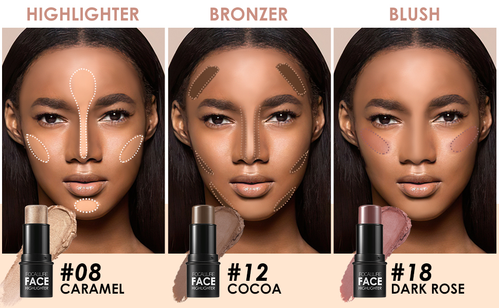 Bâton de maquillage à paillettes