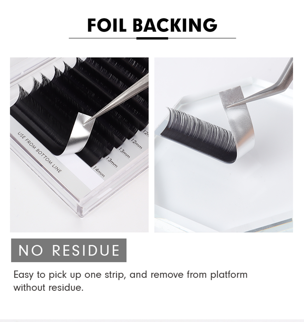 GENIELASH – Extensions de cils individuels en vison, Volume, naturels, 12 rangées, 0.07/0.10, 8-15mm