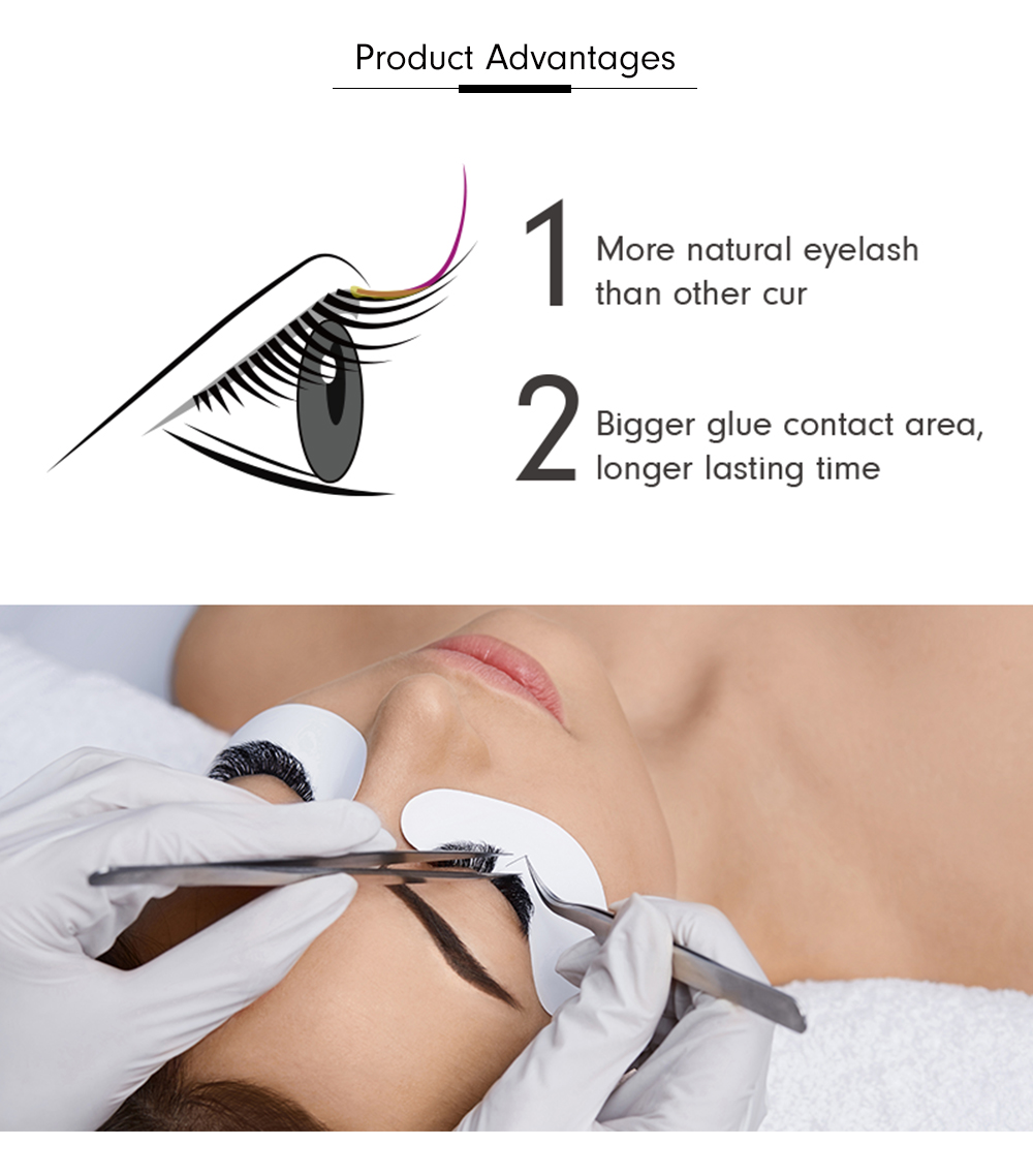 GENIELASH – Extensions de cils individuels en vison, Volume, naturels, 12 rangées, 0.07/0.10, 8-15mm