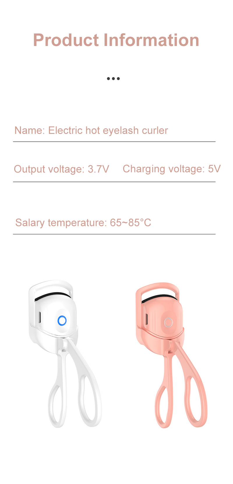 Recourbe-cils électrique Portable